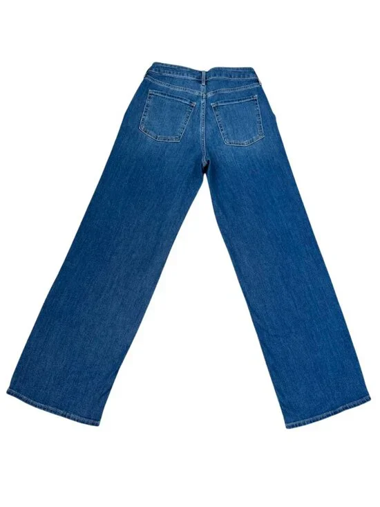Old Navy High Rise Wow Wide Leg Jeans Light Wash Stretch Casual Size 2 - Picture 4 of 11